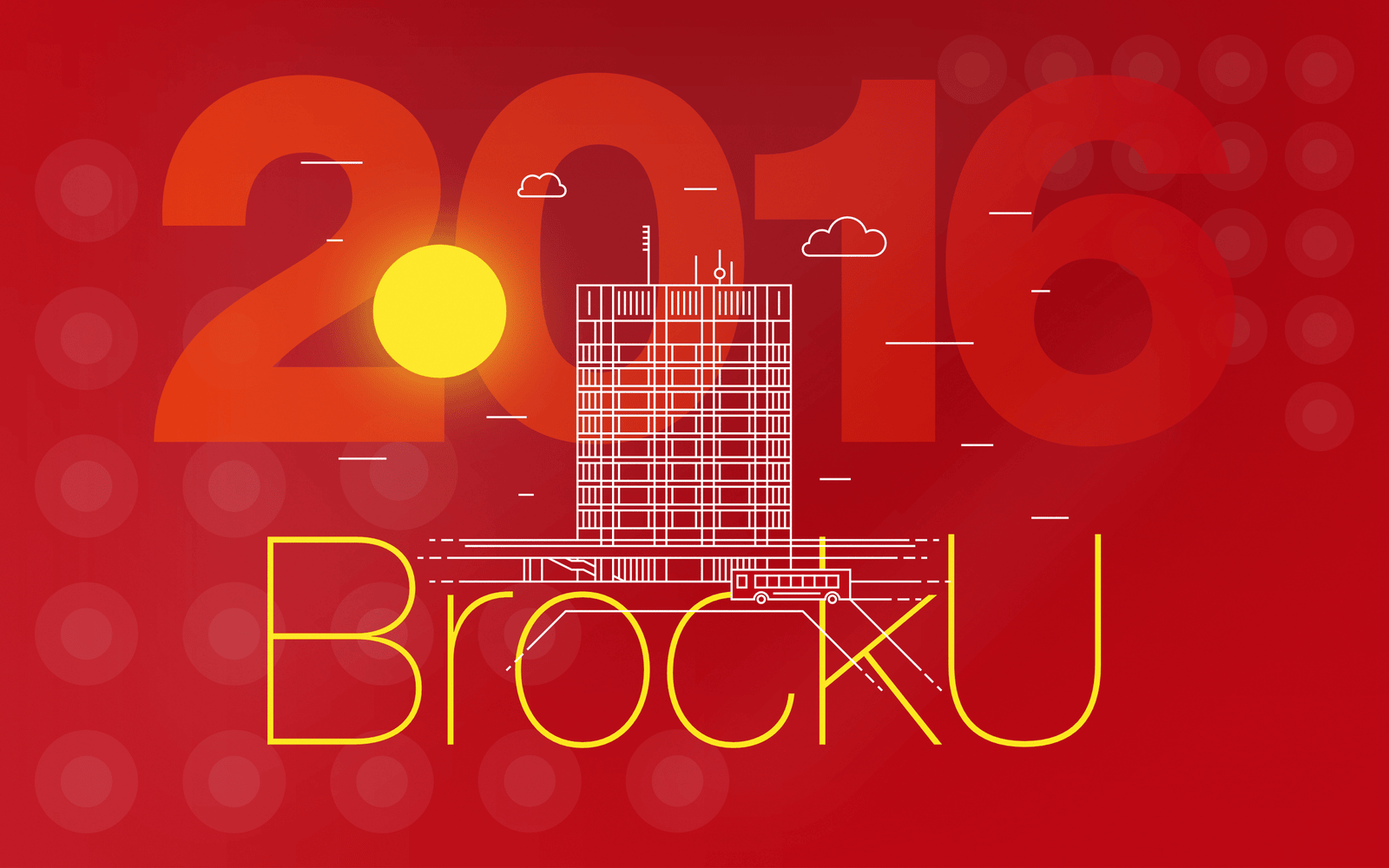 Brock University exchange programme promotional artwork