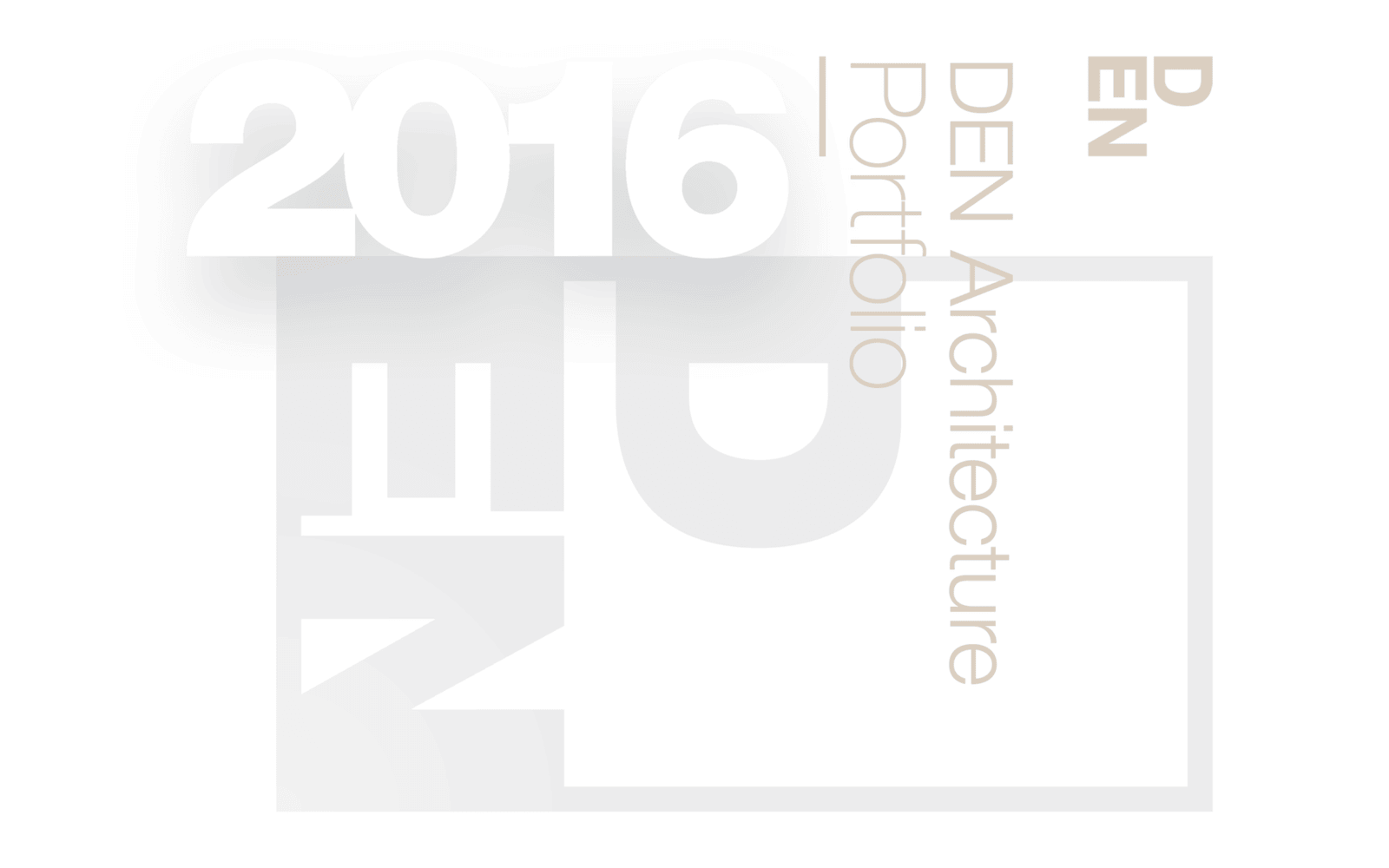 Den portfolio cover page design