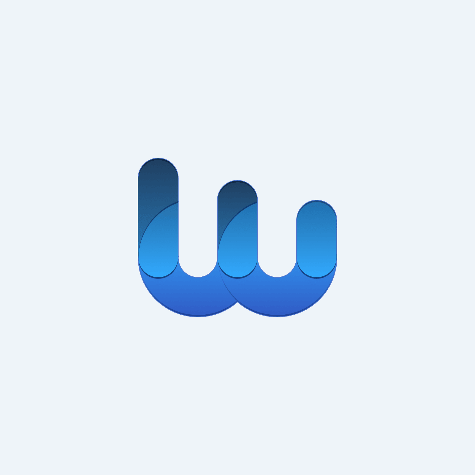 W letter mark logo design